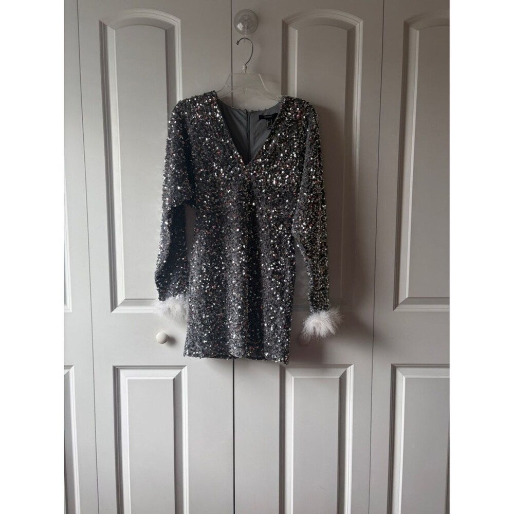 Forever 21 Silver Sequin Party Dress Size Small New with Tags